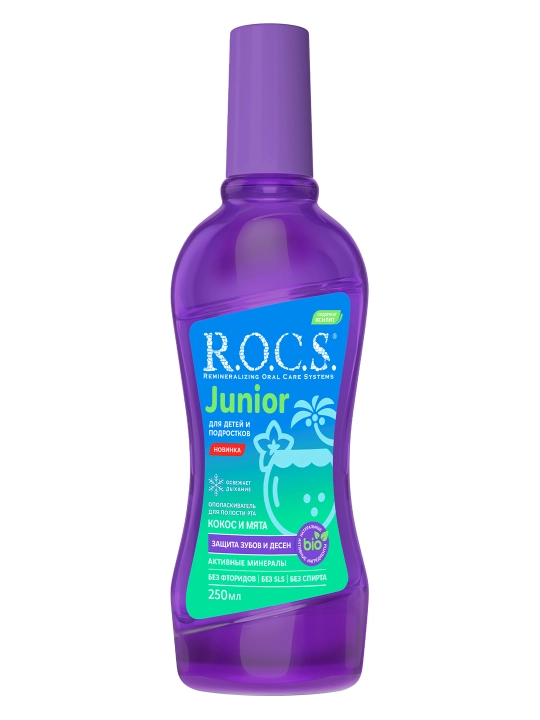 R.O.C.S. Junior bolalar va o‘smirlar uchun og‘iz shilliqni chayish vositasi 250 ml