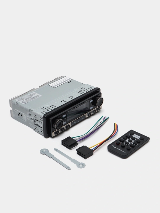 Автомагнитола Pioneer 2 пульта, CarPlay, Bluetooth, AUX, MP3, USB, FM-радио, Магнитофон
