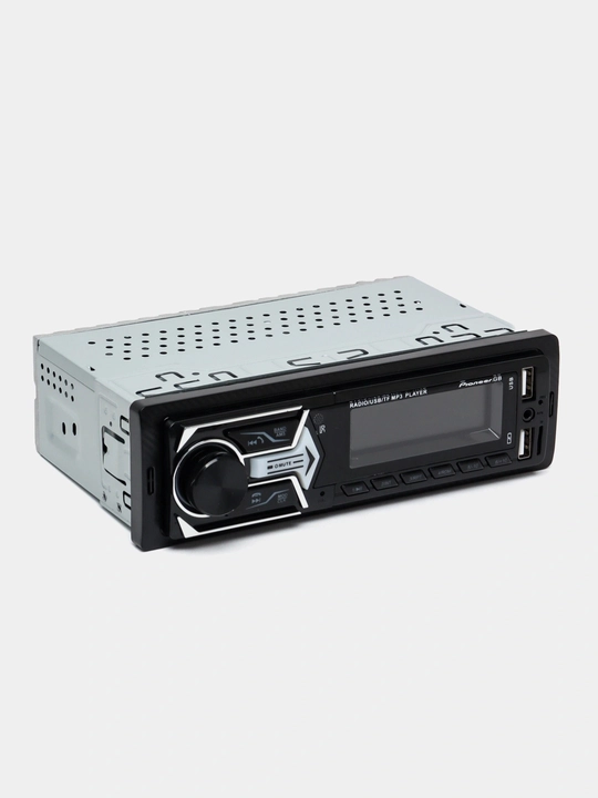 Автомагнитола Pioneer 2 пульта, CarPlay, Bluetooth, AUX, MP3, USB, FM-радио, Магнитофон