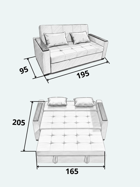 Yig‘ma divan. Yevrokitobcha divan-karavot