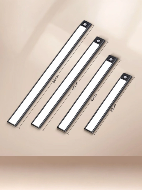 TypeC orqali quvatlanadigan ultrayupqa LED shkaf chirog'i, harakat sensori bilan, 20-60 sm