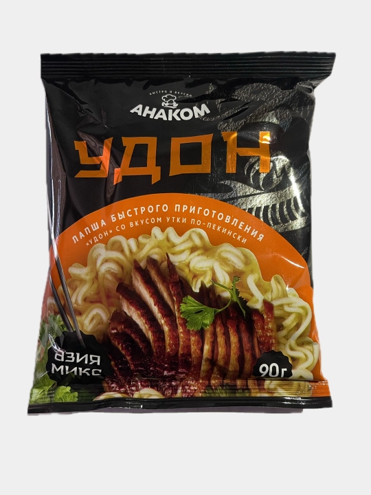 Anakom tez tayyorlanadigan lapsha 90g, paket Asia “Udon” Pekincha o‘rdak ta’mi - 