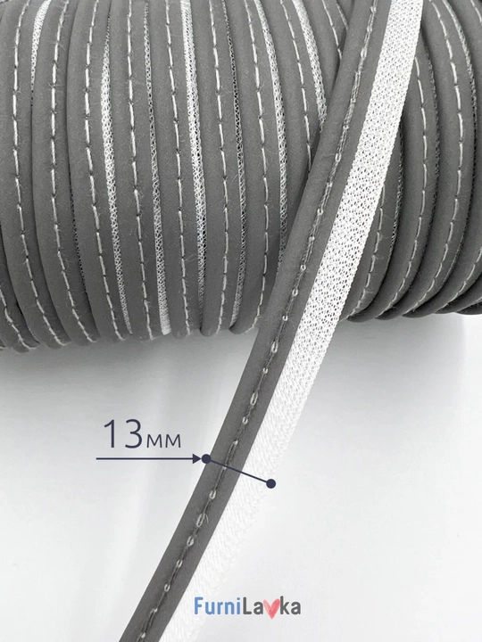 Yorug‘lik qaytaruvchi fosforli kant 13 mm × 5 metr Kiyim va aksessuarlar uchun