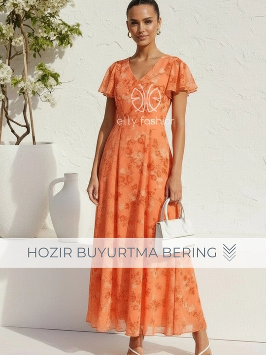 Ayollar uchun kundalik shifon ko‘ylagi – ELLY FASHION