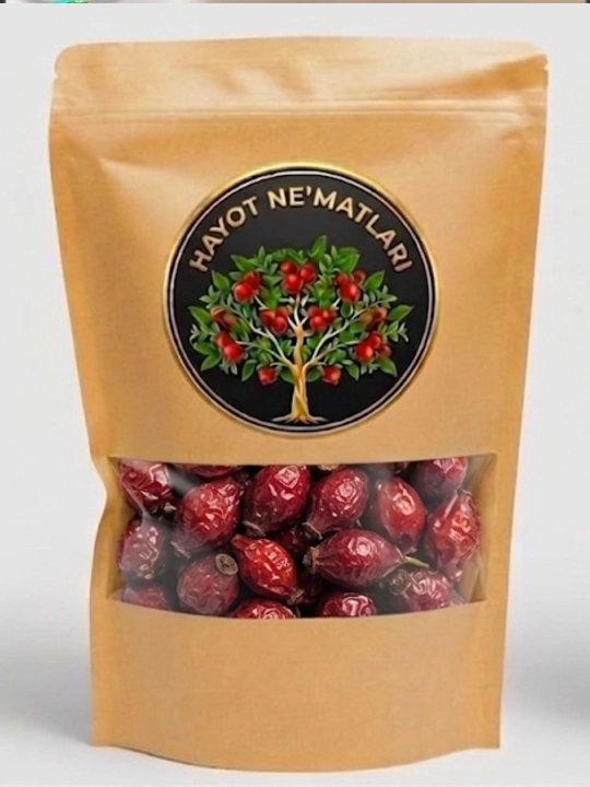 Hayot Ne'matlari Шиповник – натуральный, полезный и витаминный снек, 200 гр - 