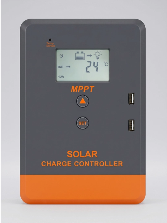 Контроллер заряда солнечной батареи POW-Keeper 1240, 12/24В, LCD, USB