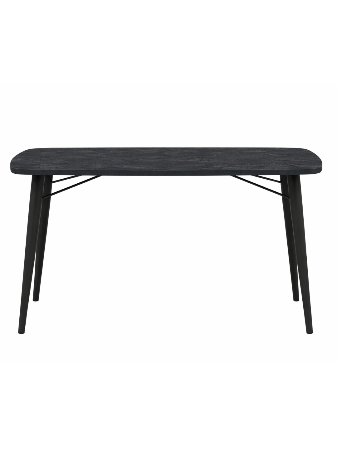 AIKO Geneva oshxona stoli, 6 kishilik, ovqatlanish stoli, metall karkas, 120 x 80 sm