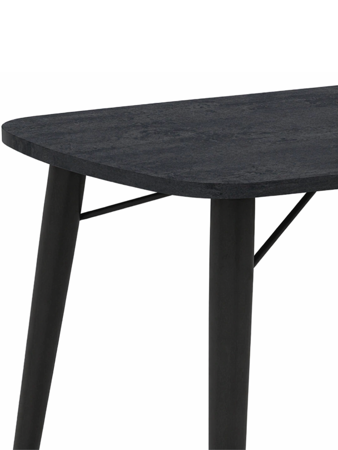 AIKO Geneva oshxona stoli, 6 kishilik, ovqatlanish stoli, metall karkas, 120 x 80 sm