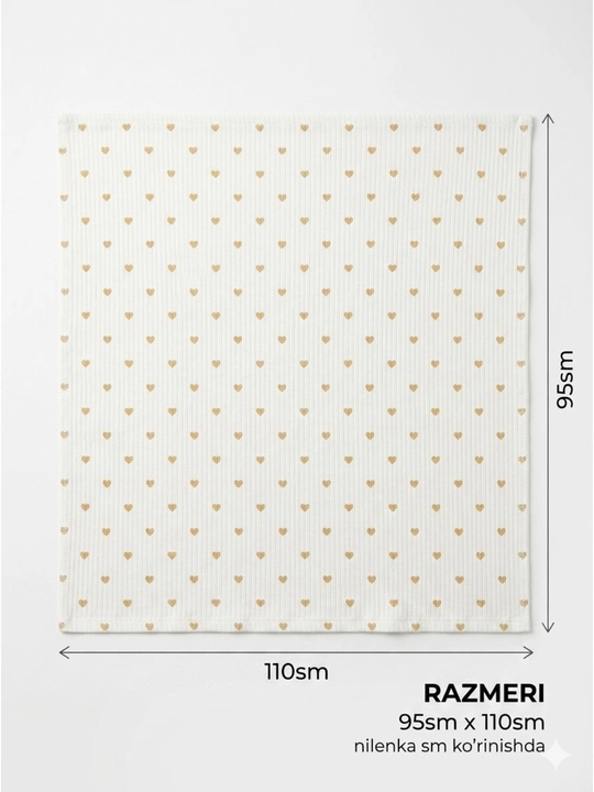 Yumshoq bolalar pilyonkasi towel — 100% paxta