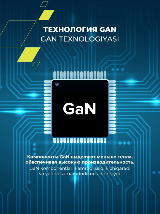Canyon CU35CC tarmoq quvvatlagichi, CU45CC, GaN, Type C, PD, tez quvvatlash, 2 portli