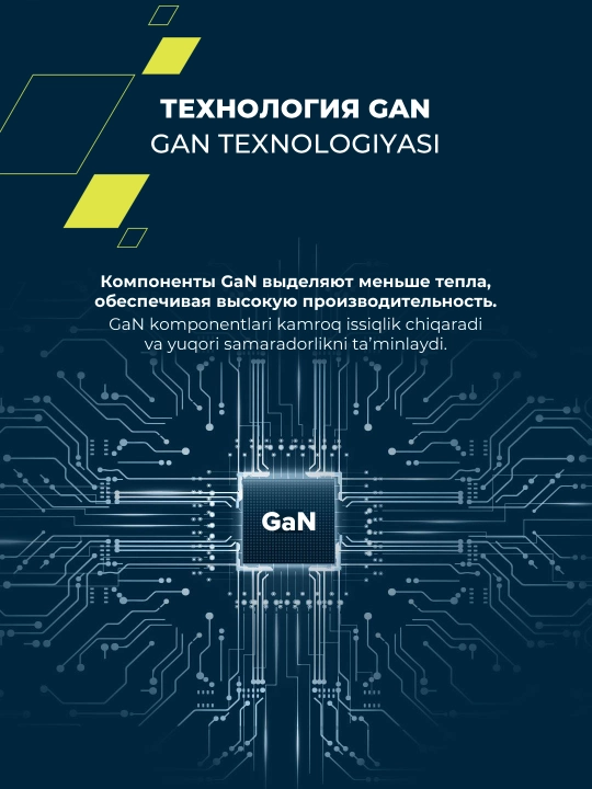 Canyon CU35CC tarmoq quvvatlagichi, CU45CC, GaN, Type C, PD, tez quvvatlash, 2 portli