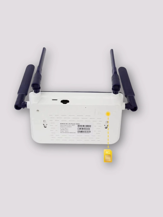 Wi-Fi роутер с SIM-картой 4G+, 6 антеннами и 4 LAN портами