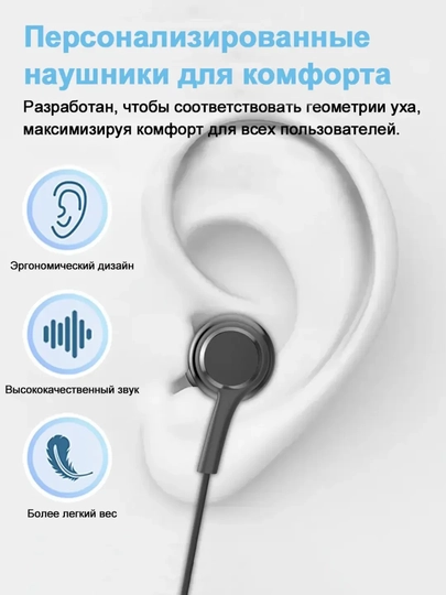 Проводные наушники Samsung AKG Type-C с микрофоном