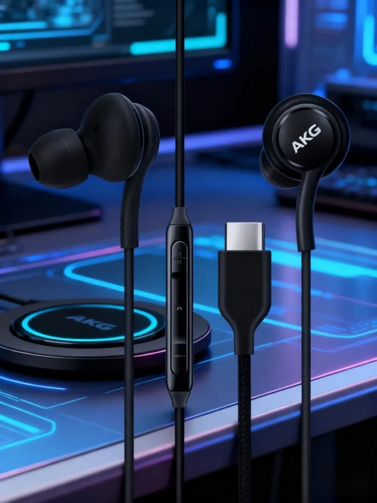 Проводные наушники Samsung AKG Type-C с микрофоном