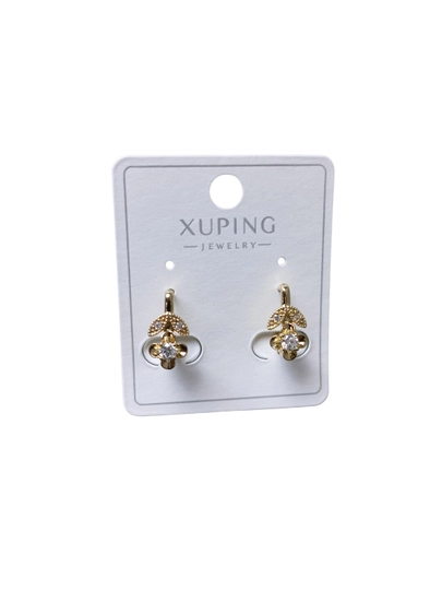 Серьги Xuping позолоченные, женские, стильные, лёгкие, на каждый день — FIRM-СЕРГИ-БОРДОВ