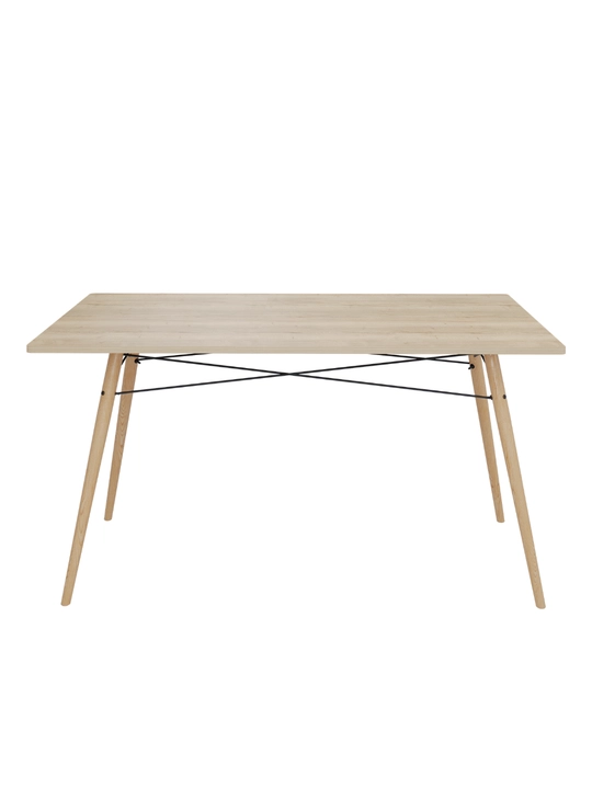 AIKO Stockholm Egger ovqatlanish stoli, oshxona stoli, po‘lat karkas, 120x80 va 140x80 sm