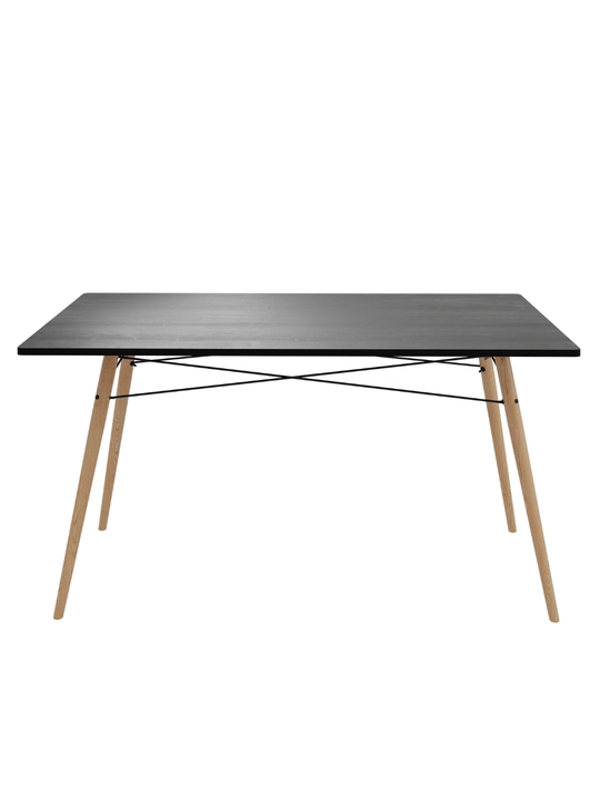 AIKO Stockholm Egger ovqatlanish stoli, oshxona stoli, po‘lat karkas, 120x80 va 140x80 sm
