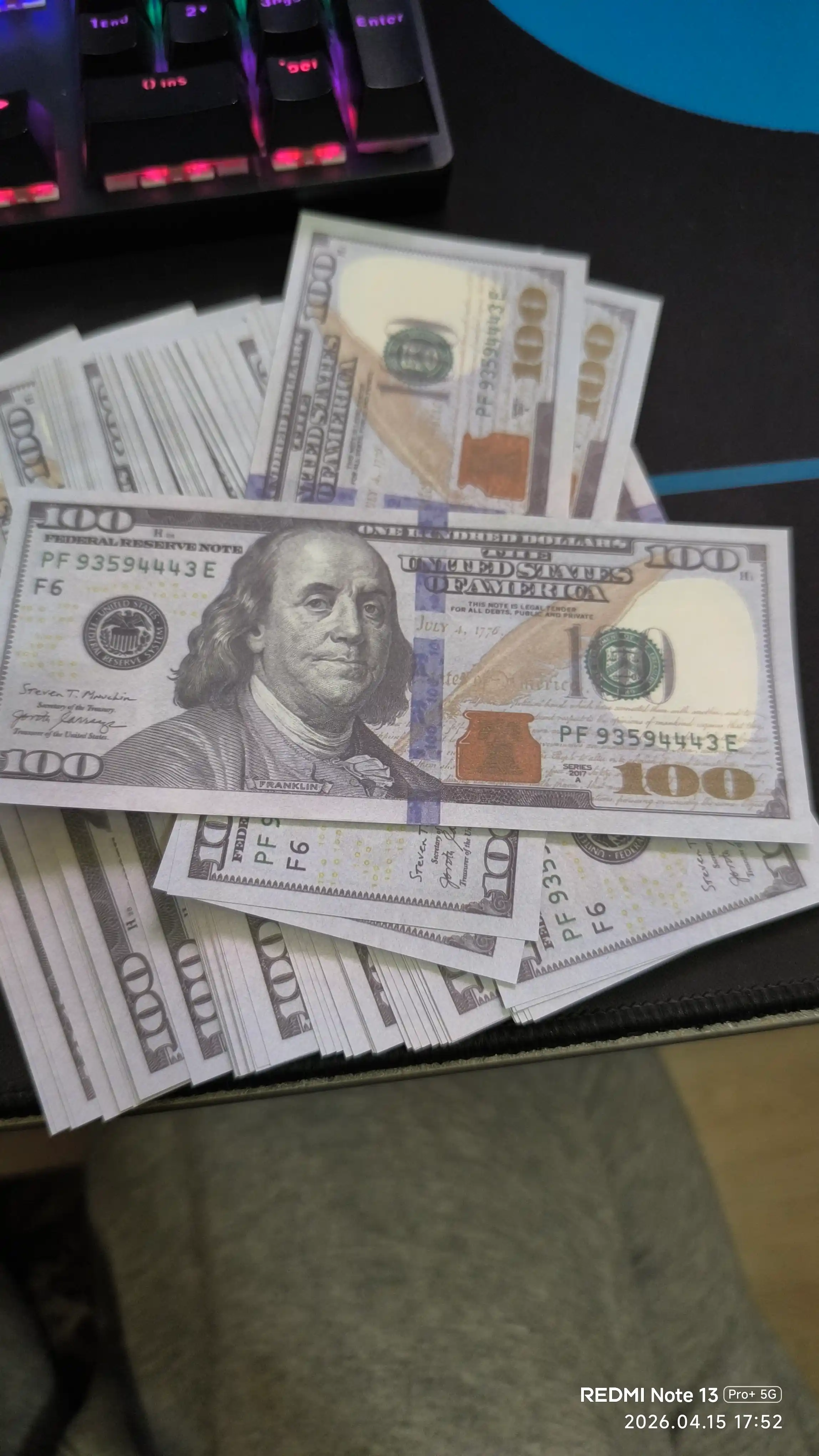 Доллар сувенир, сувенирные деньги для украшения, купюра, 100 USD, 50 USD