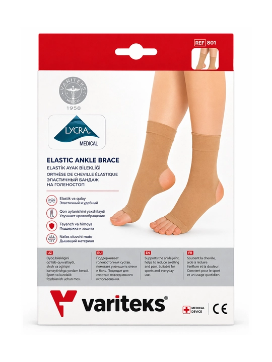 VARITEKS Elastic Ankle Brace REF 801 — elastik to‘piq bandaji - 