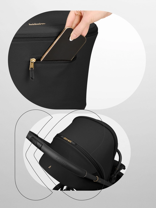 Коляска  Kikka Boo Goya Platinum Noir, складная, поворот 360°, до 22 кг, 0м+
