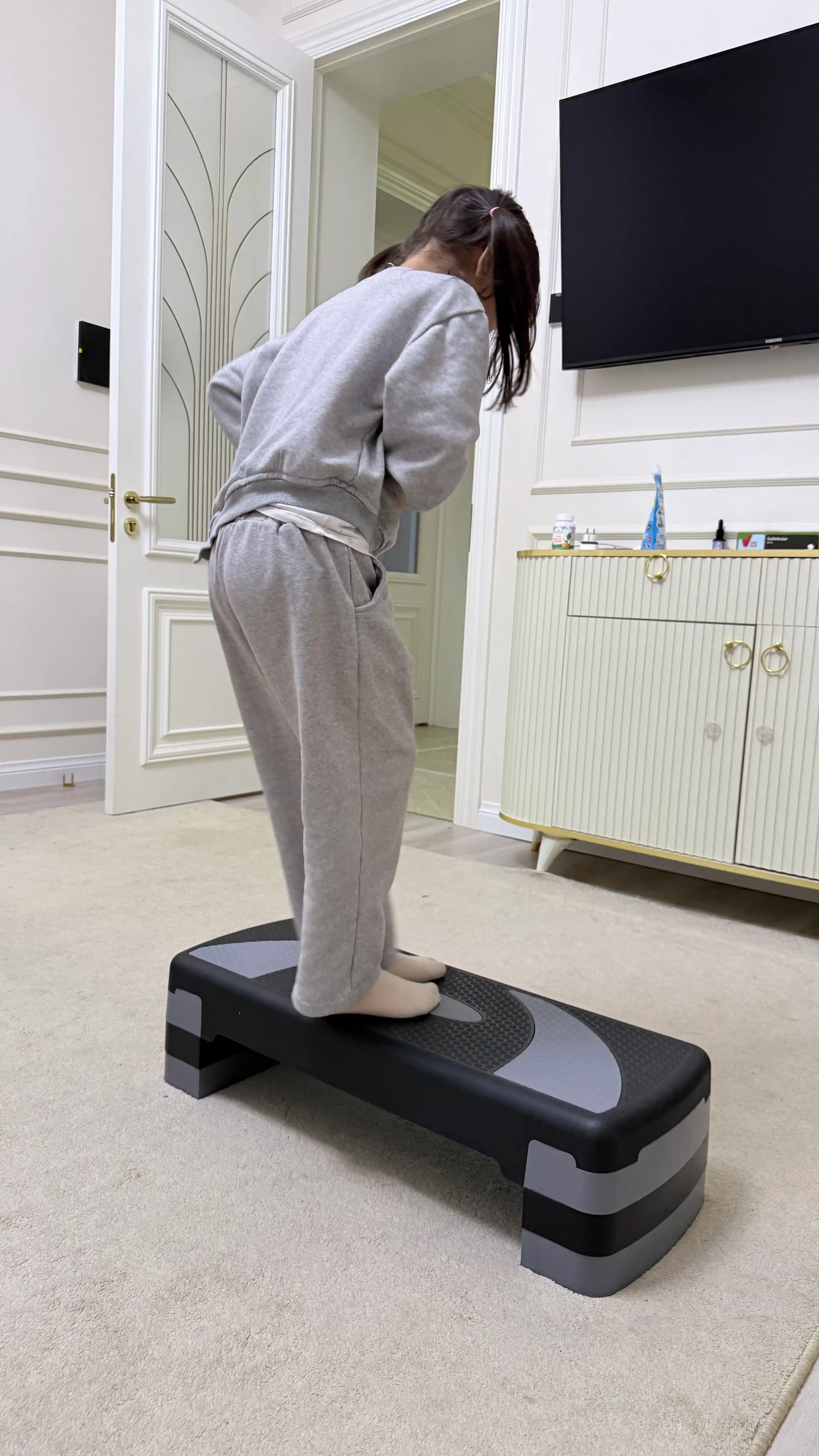 Fitnes step-platforma, 3 darajali, fitnes