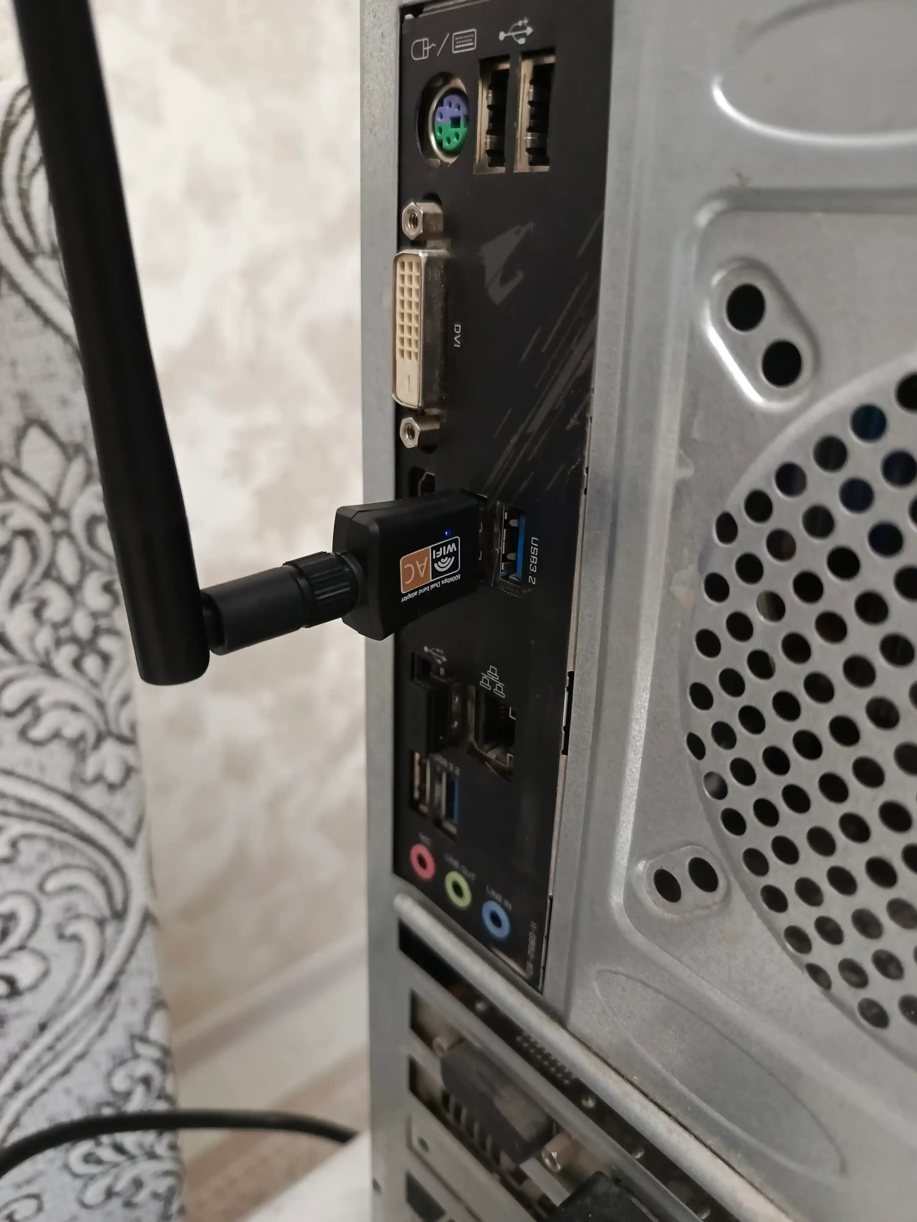 USB wifi 600Mbps adapteri, Ikki tarmoqli 2.4 GHz - 5 GHz, Realtek RTL8811cu