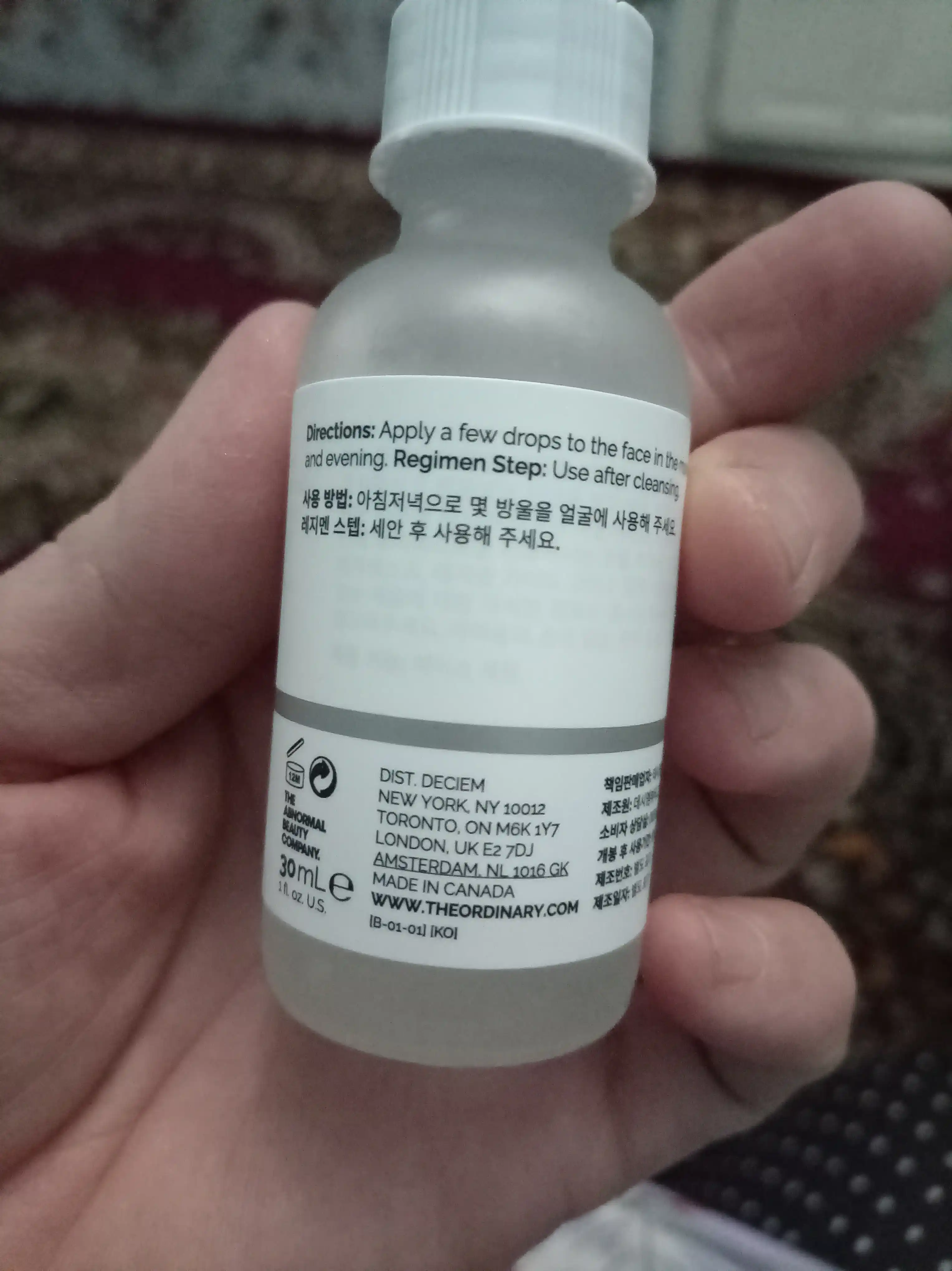 Сыворотка для лица The Ordinary Niacinamide 10% + Zinc 1%, 30 мл