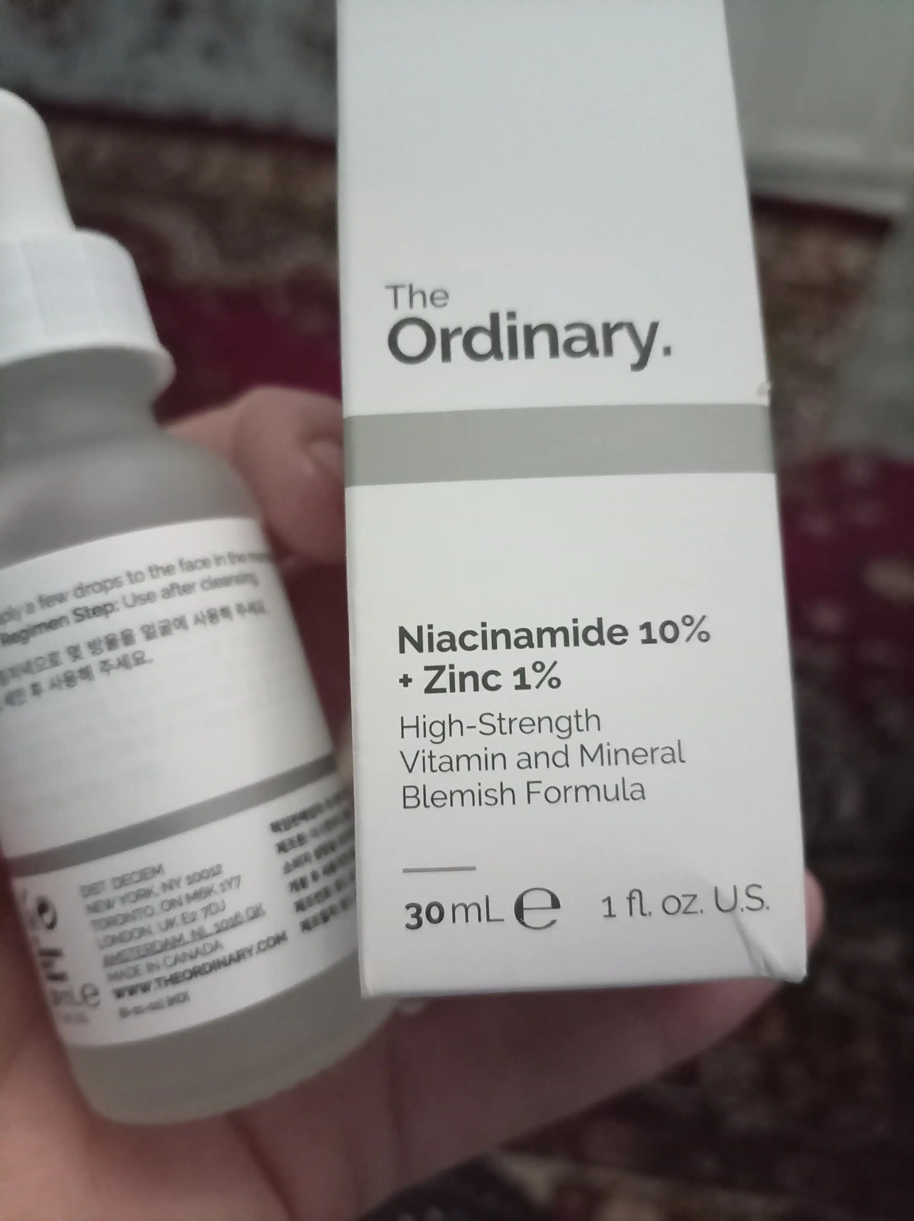 Сыворотка для лица The Ordinary Niacinamide 10% + Zinc 1%, 30 мл