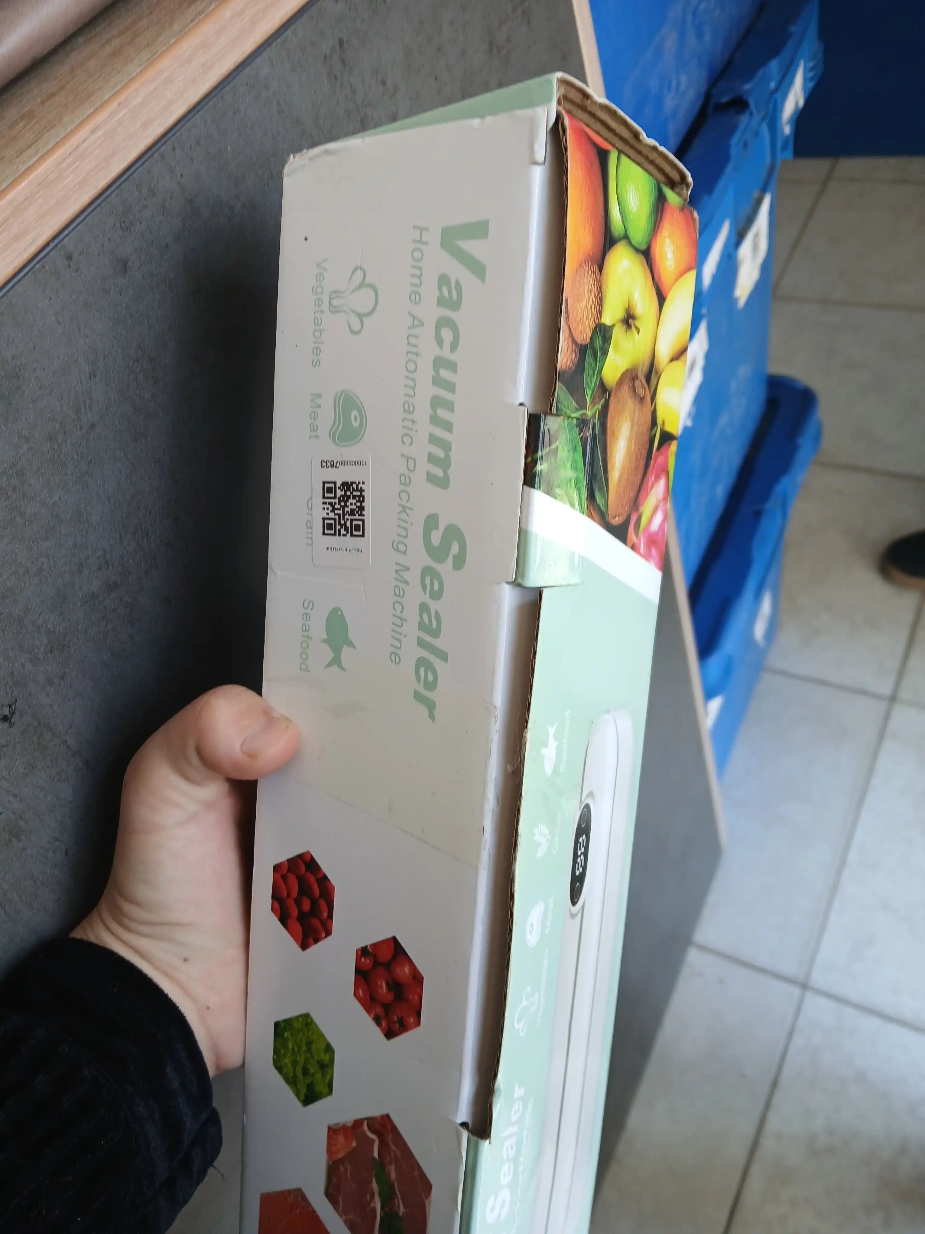 Вакуумный упаковщик, вакууматор для продуктов + 10 пакетов, мощный, вакууматор