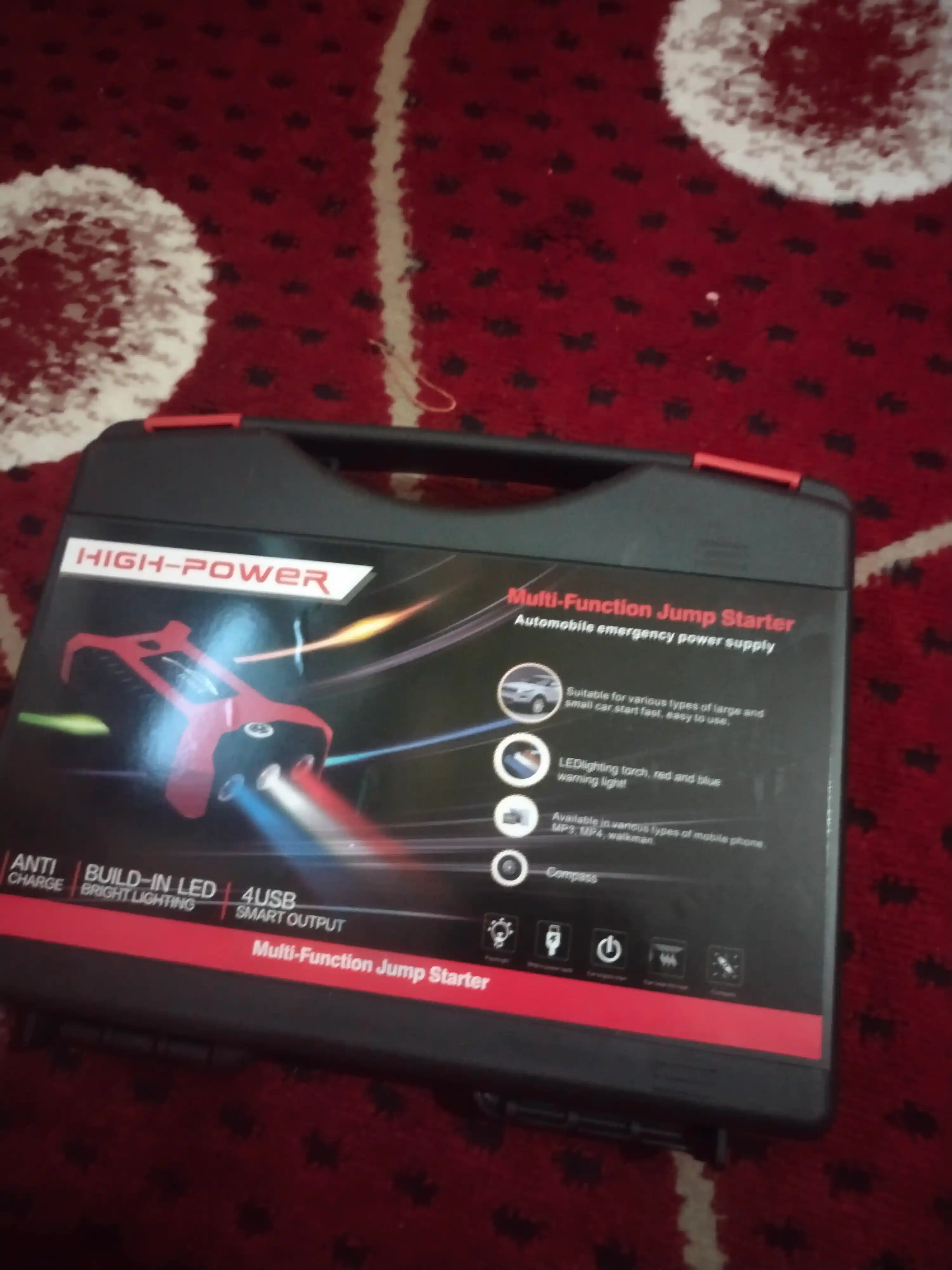 Avtomobilni ishga tushirish moslamasi, quvvatlash moslamasi, 99800mAh