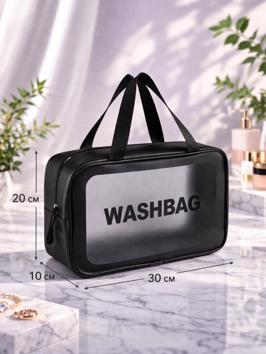 Shaffof kosmetik sumka WASHBAG, kosmetika va sayohat uchun