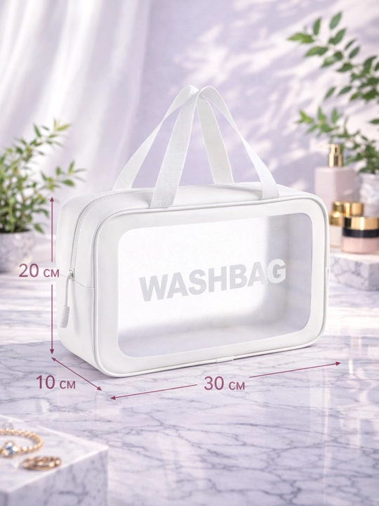 Shaffof kosmetik sumka WASHBAG, kosmetika va sayohat uchun