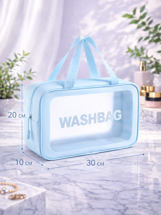 Shaffof kosmetik sumka WASHBAG, kosmetika va sayohat uchun