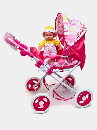 Кукла с коляской набор для девочек с аксессуарами Baby игрушка подарок 3+