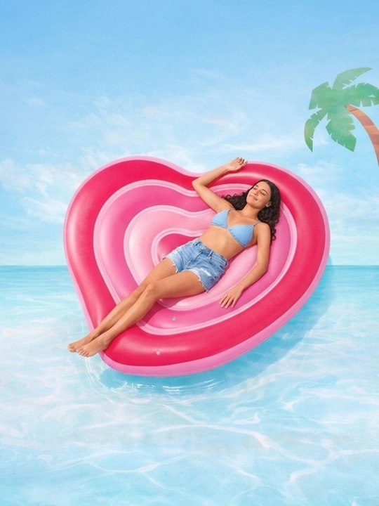 Intex puflanadigan suzish matasi,135x155sm,100kg gacha ko'taradi,Intex matras
