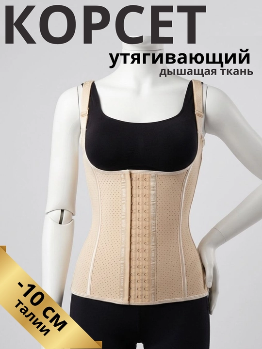 Женский утягивающий корсет для талии, корректирующее бельё, поддержка спины - 