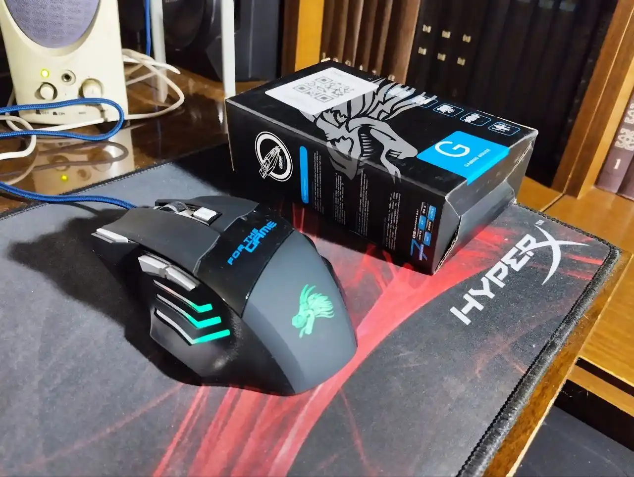Simli o‘yin sichqonchasi, 1600 dpi RGB yoritilgan