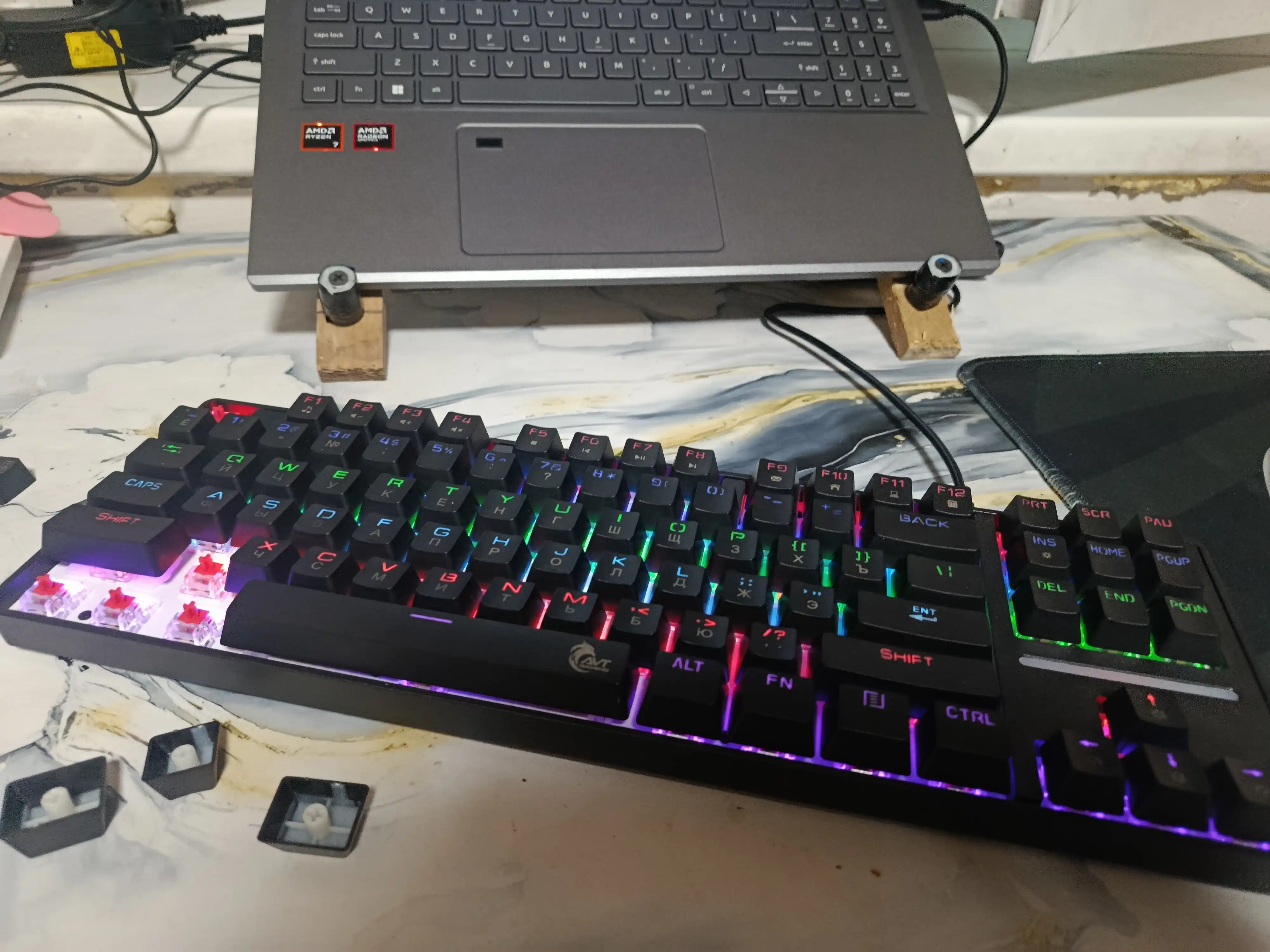 Simli AVT Gaming KGW06 Black o‘yin klaviaturasi
