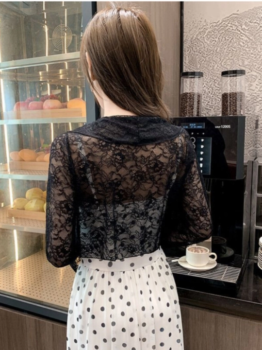 Ayollar uchun to‘rli kardigan, uzun yengli yozgi model
