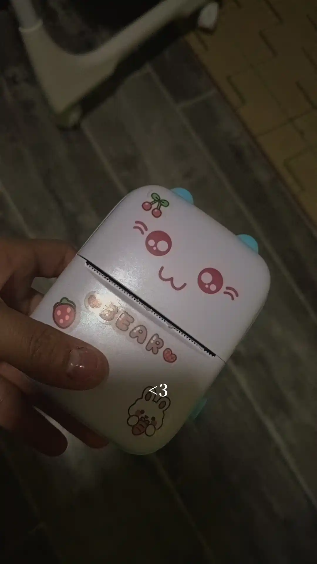 Bolalar uchun Bluetooth bilan telefon uchun simsiz mini termal printer