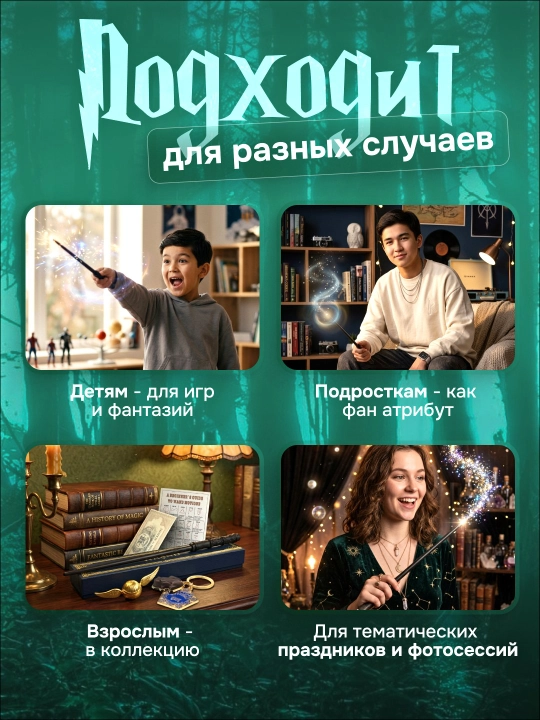 Garry Potter sehrli tayoqchasi / Voldemort / Dambldor, Bezina - muxlislarga sovg‘a