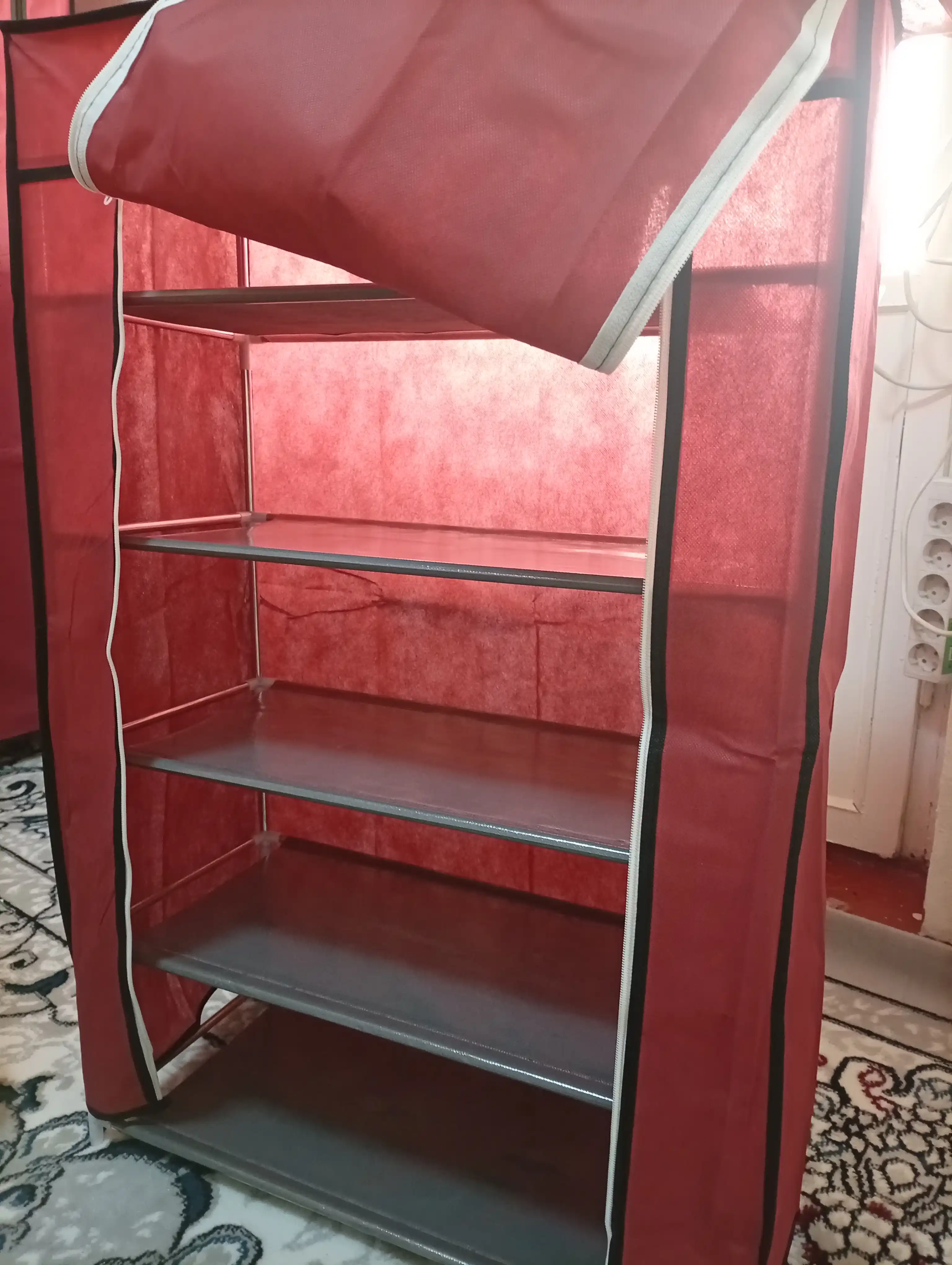 Тканевый стеллаж для обуви, многоярусная подставка, полки