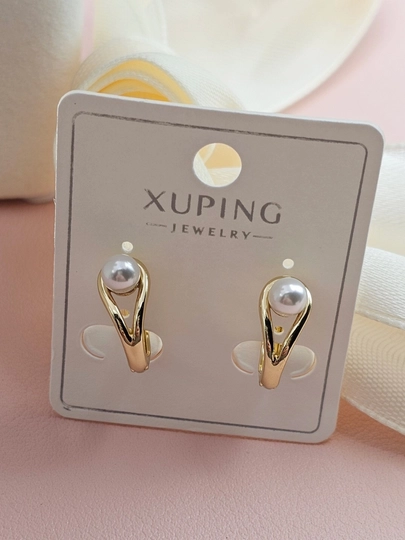 Серьги для девочек и женщин, Xuping — 1001PRT-XUPINGJ-БЕЖМЕЛ