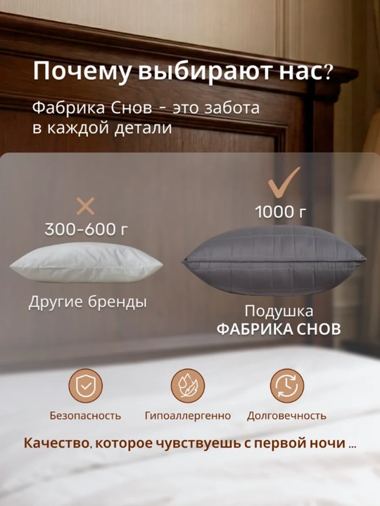 Yostiq uyqu uchun, dekorativ, gipoallergen, massajli,, 50x70, kashemir