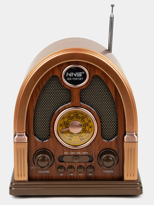 Ретро радиоприемник, от сети и батареек, Bluetooth колонка