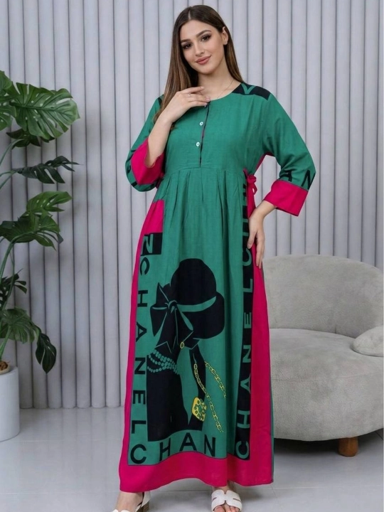 Женское платье из Индонезии, лёгкое и дышащее, ткань штапель (rayon), современный дизайн - 