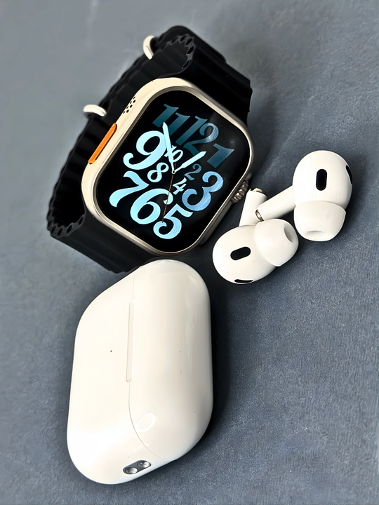Aqilli soatlar, Smart Watch Ultra va iPods pro quloqchini, 8 ta tasmali, 10 tasi 1 da