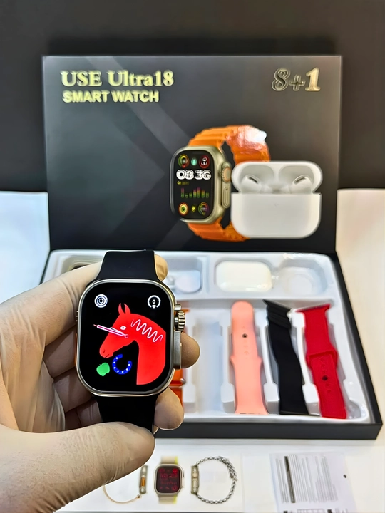Aqilli soatlar, Smart Watch Ultra va iPods pro quloqchini, 8 ta tasmali, 10 tasi 1 da