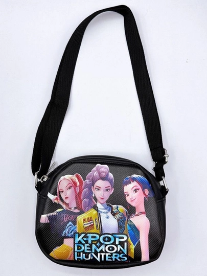 K-POP qizchasi uchun bolalar yelka sumkasi, mini kross-bodi, sozlanadigan tasmali - 