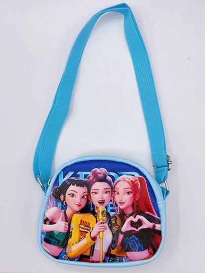 K-POP qizchasi uchun bolalar yelka sumkasi, mini kross-bodi, sozlanadigan tasmali - 